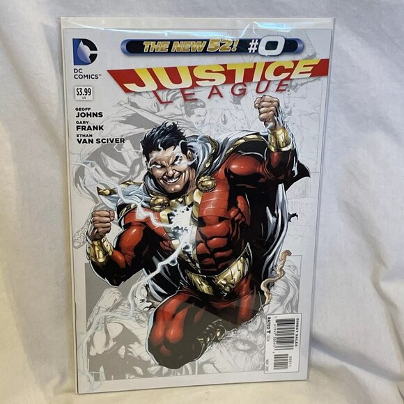Justice League Vol 2 #0 SHAZAM! 2012 Gary Frank Cover Geoff Johns Writer - Picture 10 of 11